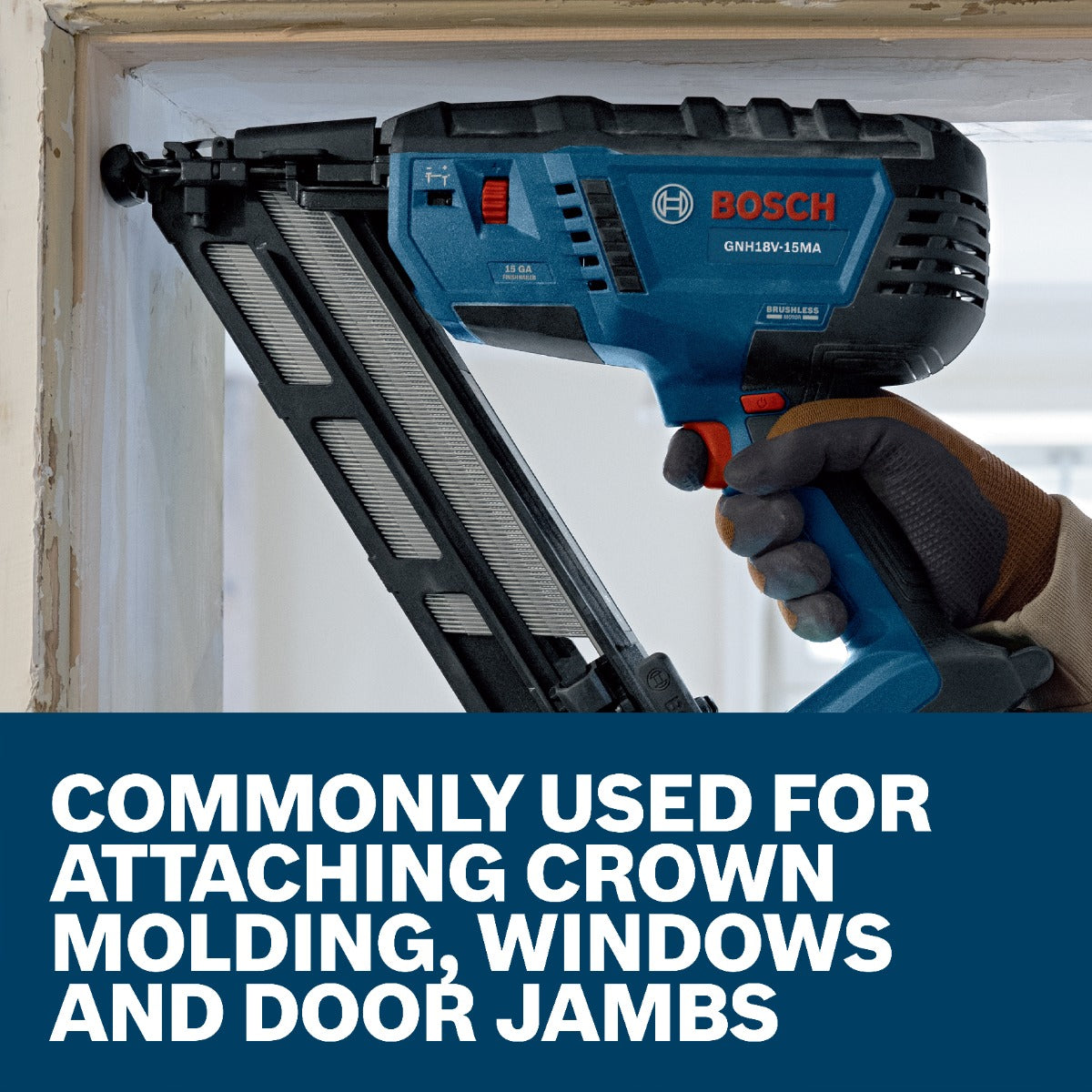 Bosch 1-1/4 In. x 15ga 34-Degree Finish Nails (4000 Per Box) GNH15G125GV