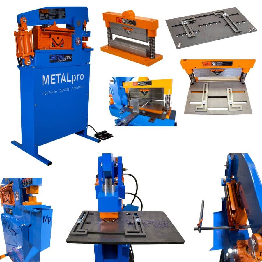 MetalPro 50-Ton Ironworker w/ 12" Shear Kit, 12" Brake Kit BNDL-MP5000FS-S12-B12-P0