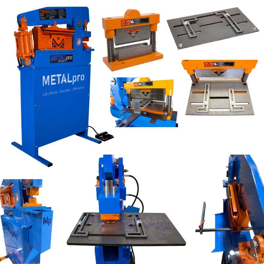MetalPro 50-Ton Ironworker w/ 12" Shear Kit, 8" Brake Kit BNDL-MP5000FS-S12-B8-P0