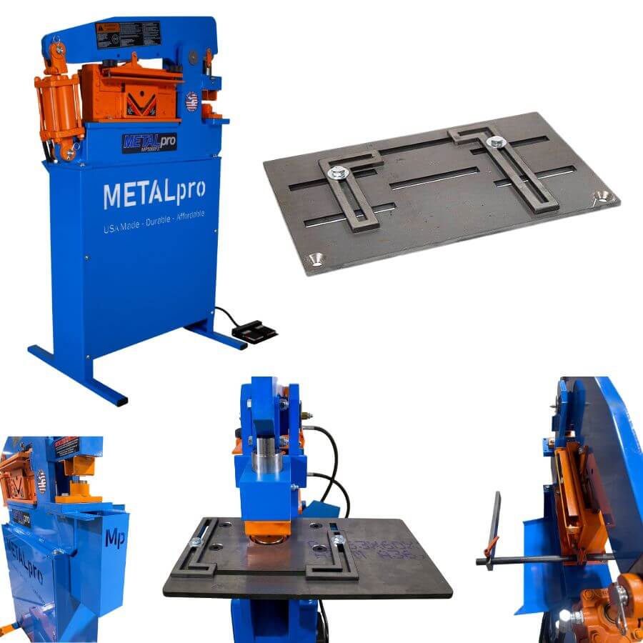 MetalPro 50-Ton Ironworker w/ 12" Shear Kit BNDL-MP5000FS-S12-B0-P0