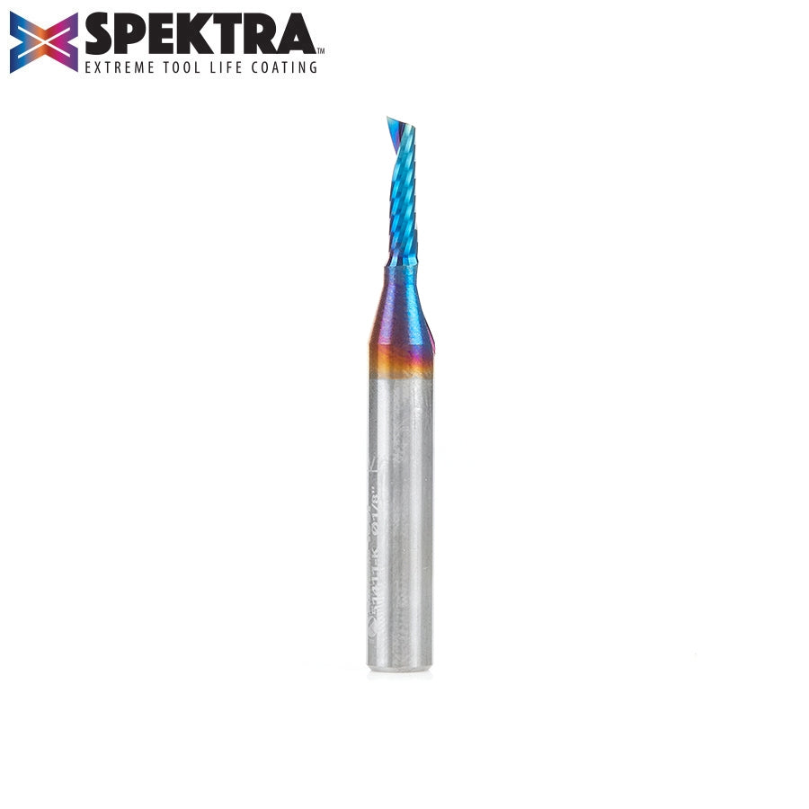 Amana Tool 1/8 in D x 1/4 in Shank Up-Cut Plastic, Spektra 51411-K