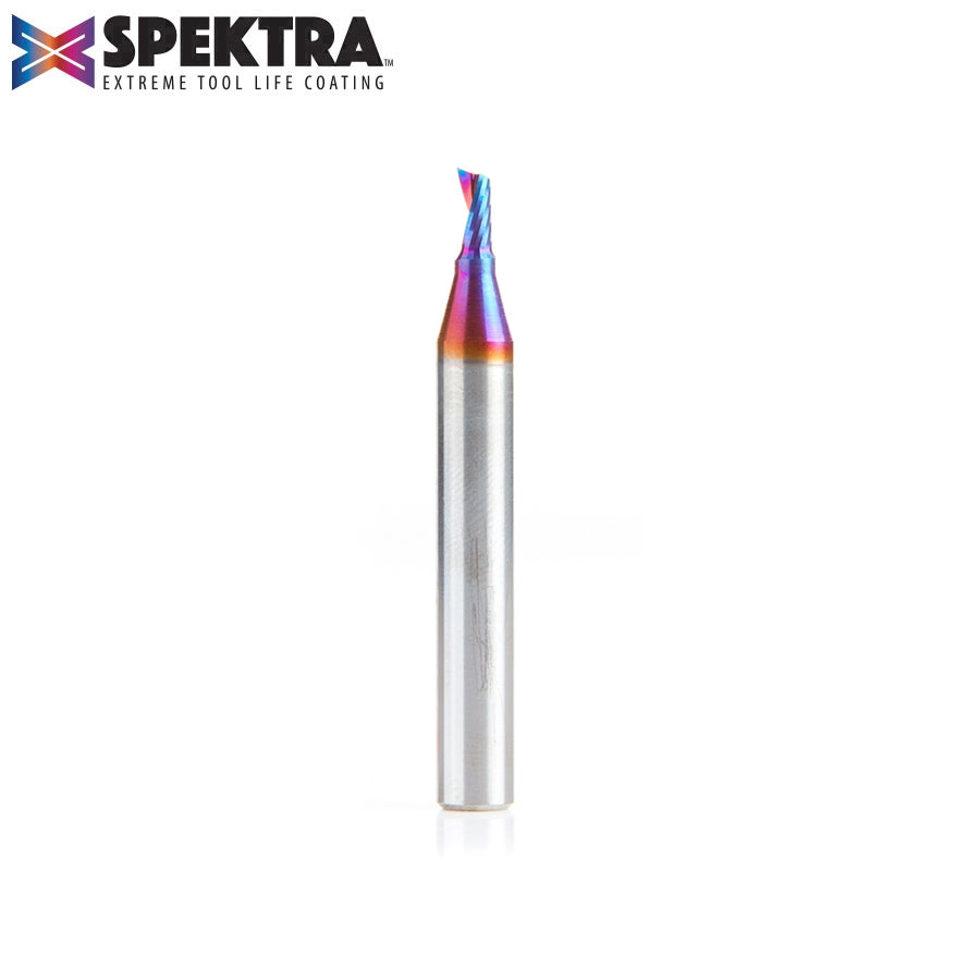 Amana Tool 1/8 in D x 1/4 in Shank Up-Cut Plastic, Spektra 51416-K