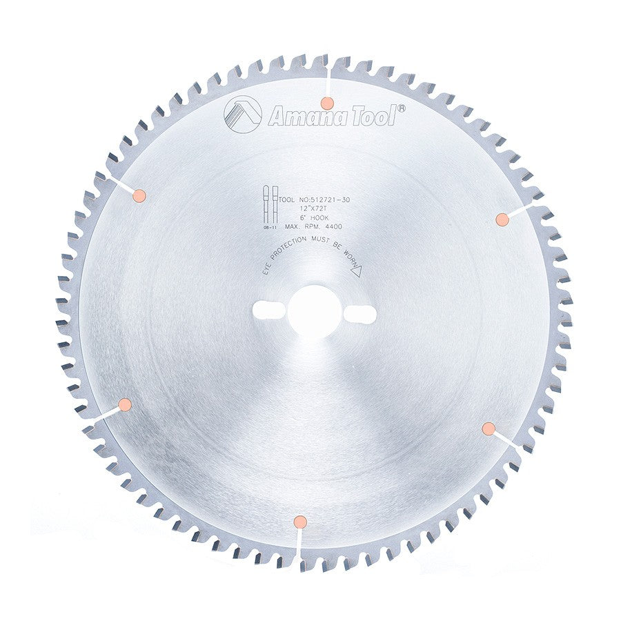 Amana Tool 12 in /72T Non-Ferrous TCG 30mm 512721-30