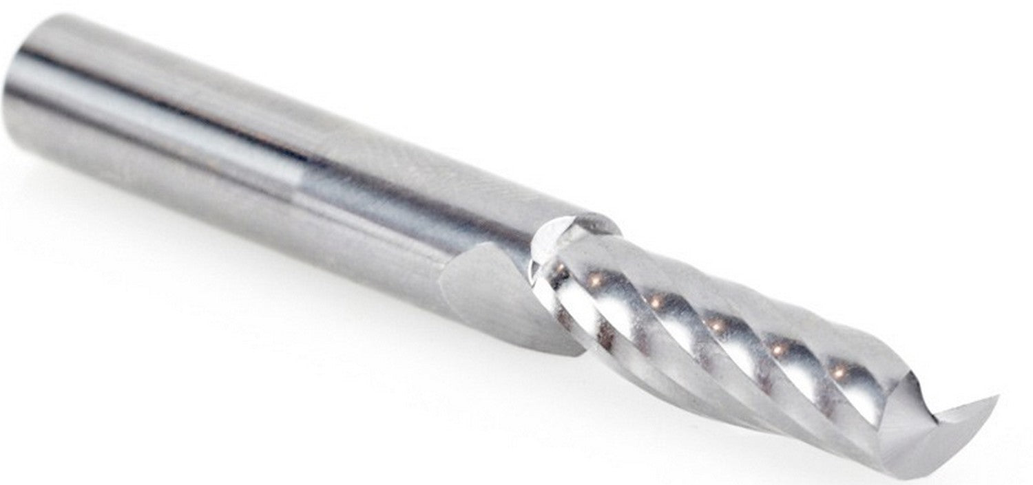 Amana Tool 1/4 in D x 1/4 in Shank Spiral O Plastic 51404