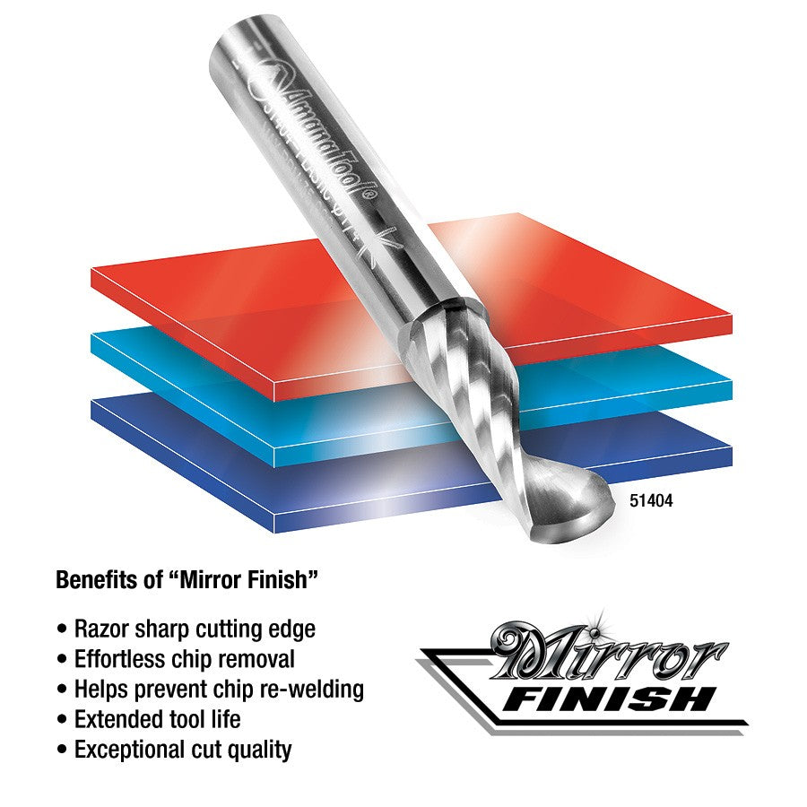 Amana Tool 3/16 in D x 1/4 in Shank Up-Cut Plastic 51449