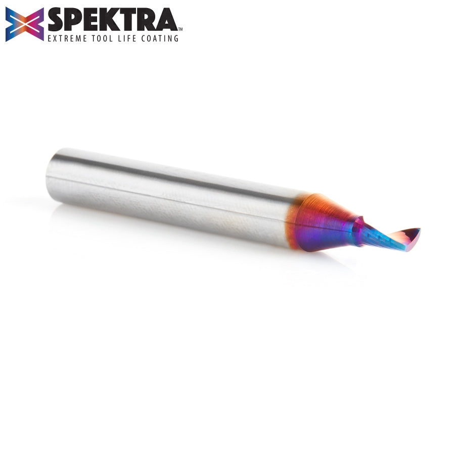 Amana Tool 1/8 in D x 1/4 in Shank Up-Cut Plastic, Spektra 51416-K