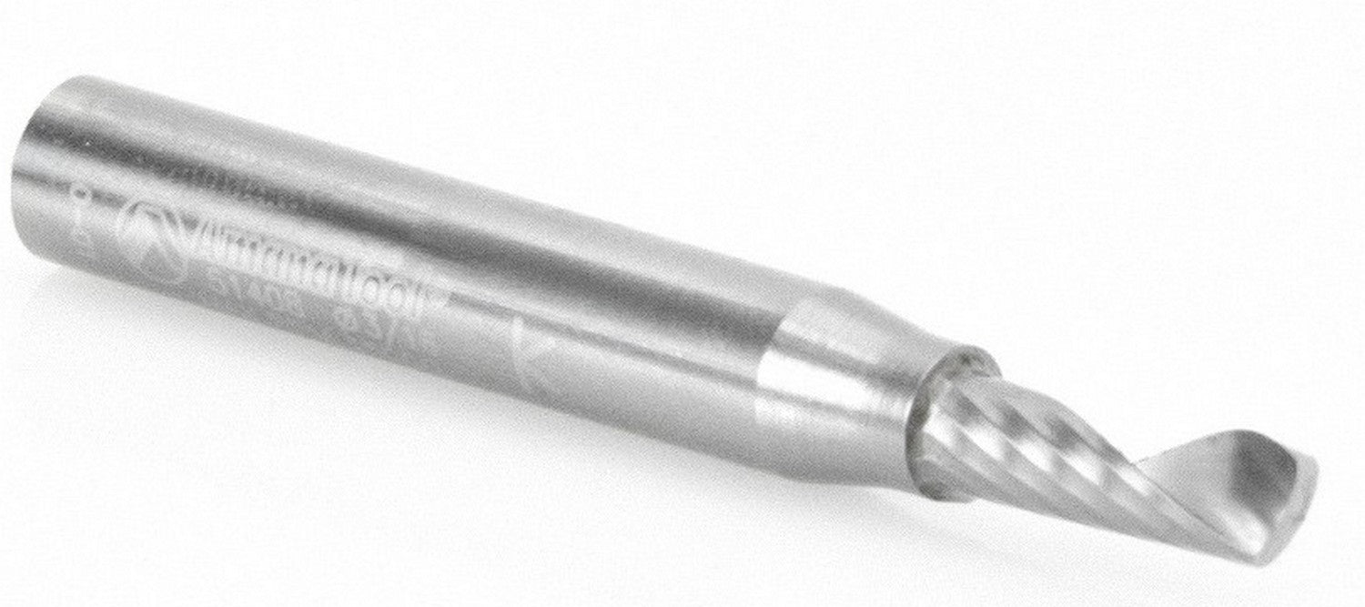 Amana Tool 3/16 in D x 1/4 in Shank Spiral O Aluminum 51408