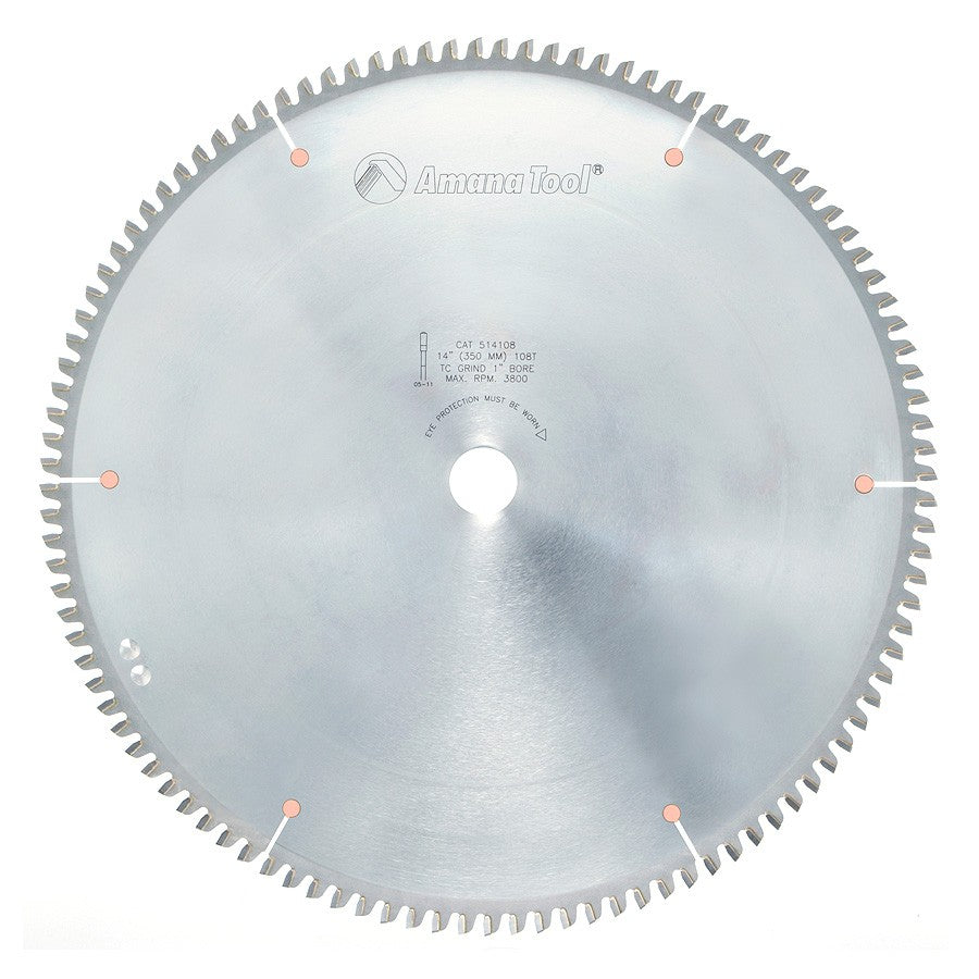 Amana Tool 14 in /108T Non-Ferrous TCG Grind 514108