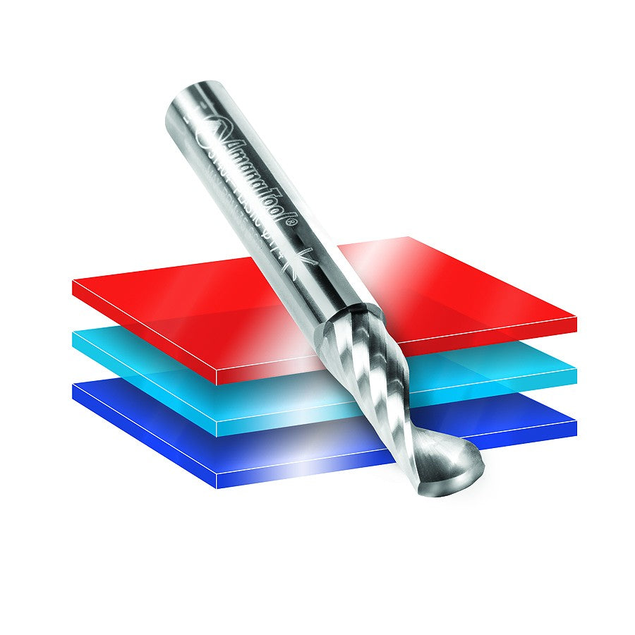 Amana Tool 3/16 in D x 3/16 in Shank Up-Cut Plastic 51448