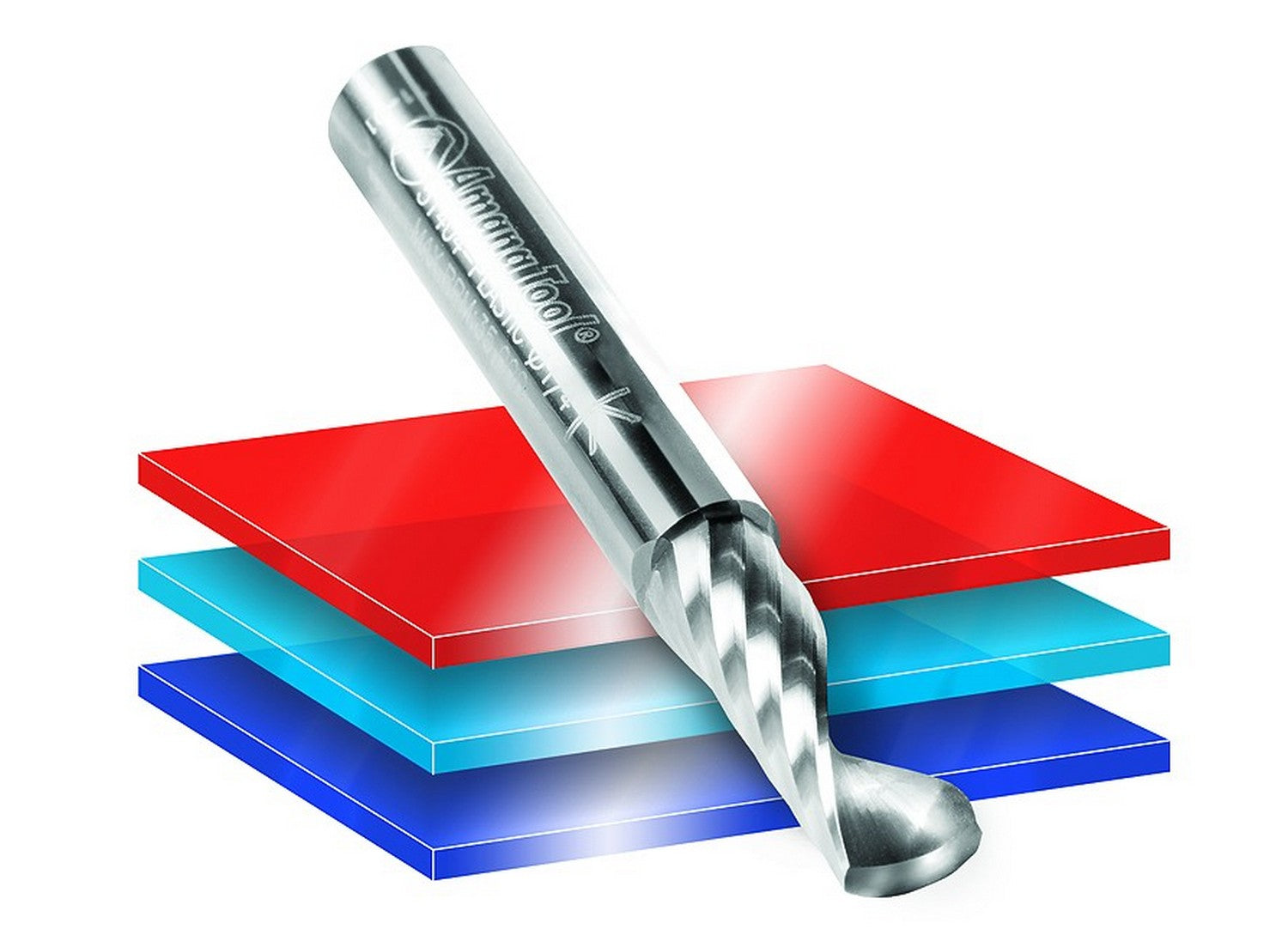 Amana Tool 1/16D x 1/8 in Shank Spiral O Plastic 51415