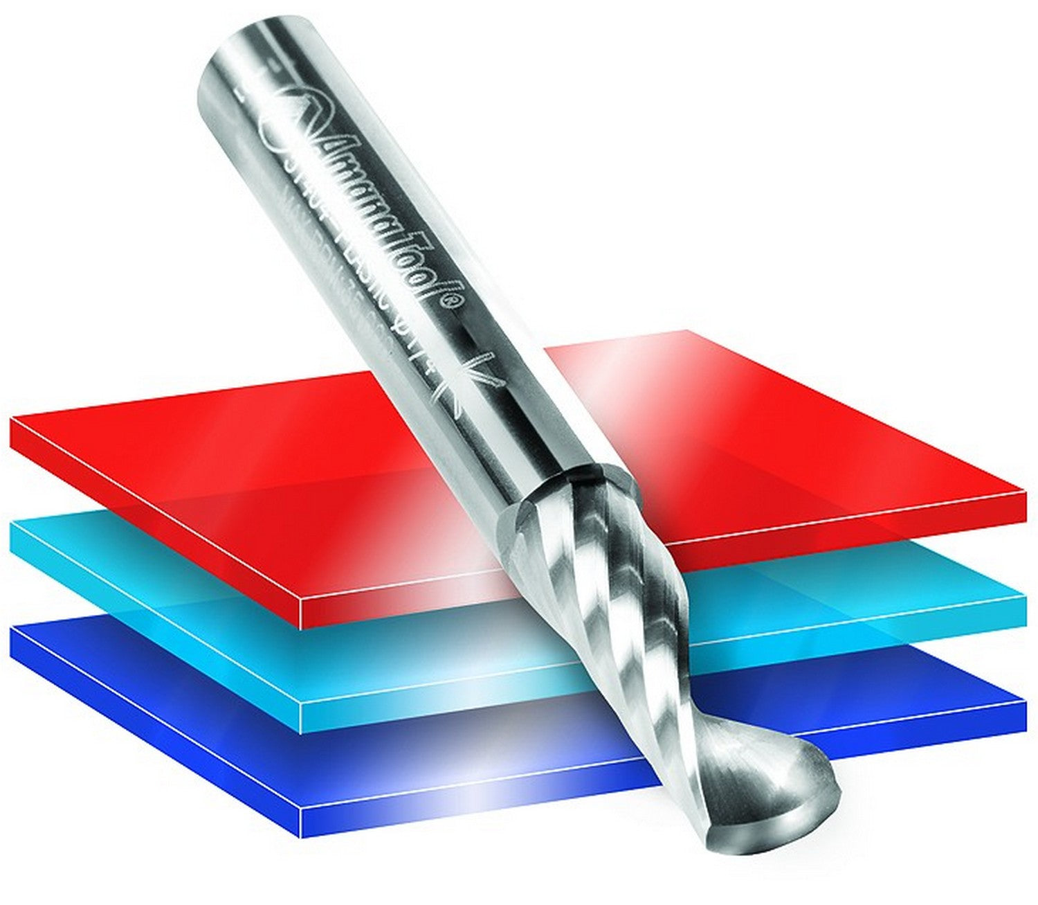 Amana Tool 1/4 in D x 1/4 in Shank Spiral O Plastic 51507