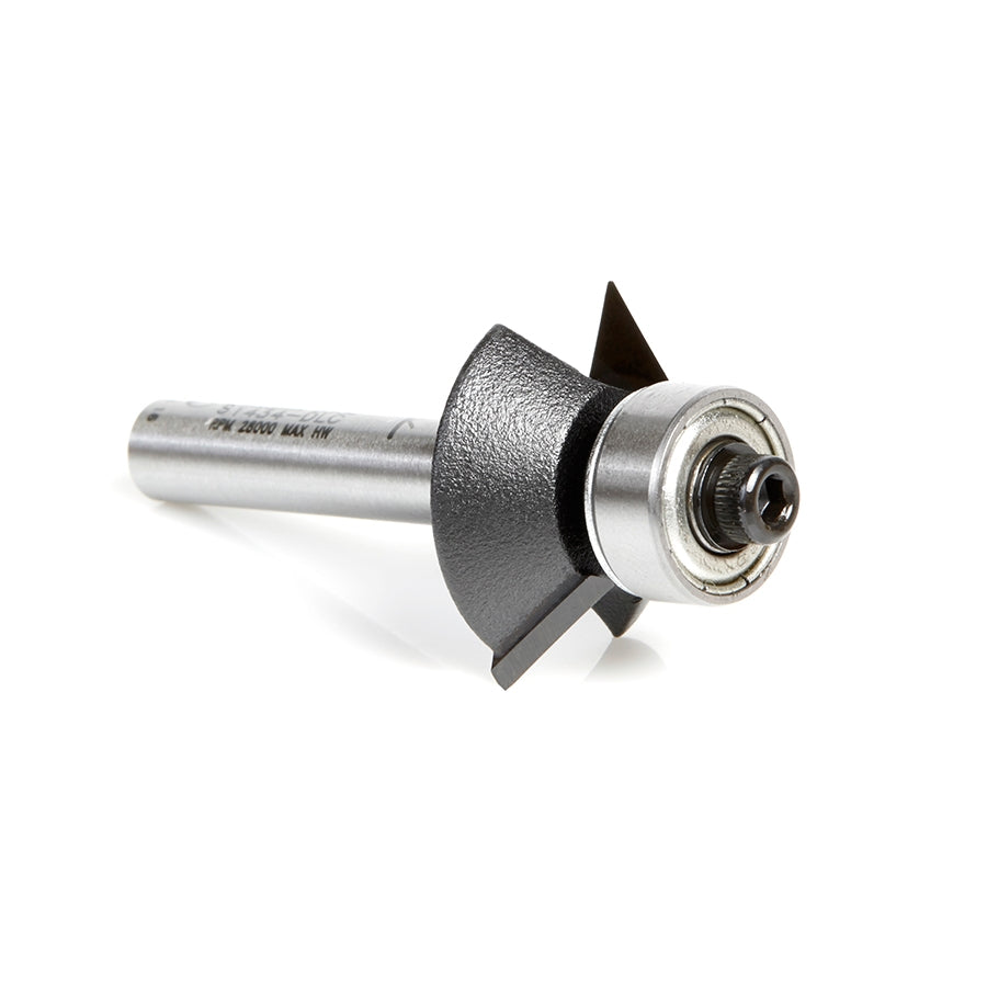 Amana Tool Carbide Tip Aluminum/Plastic Cutting Bevel 1/4 in Shank 51434-DLC