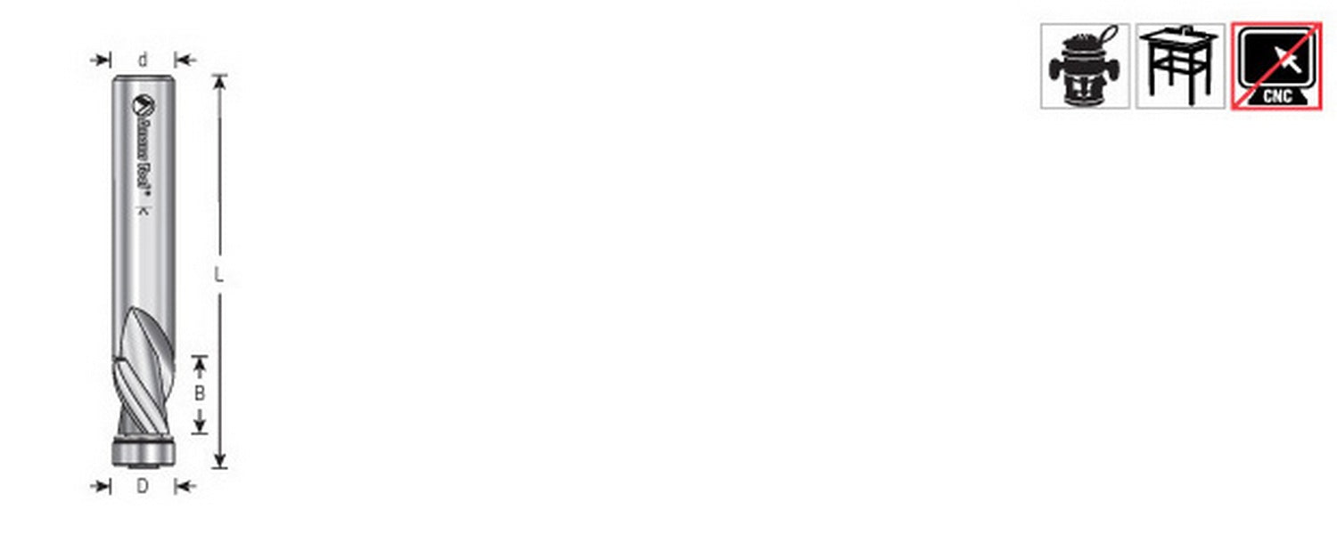 Amana Tool Metal Laminate Flush Trim 1/2 in 51432