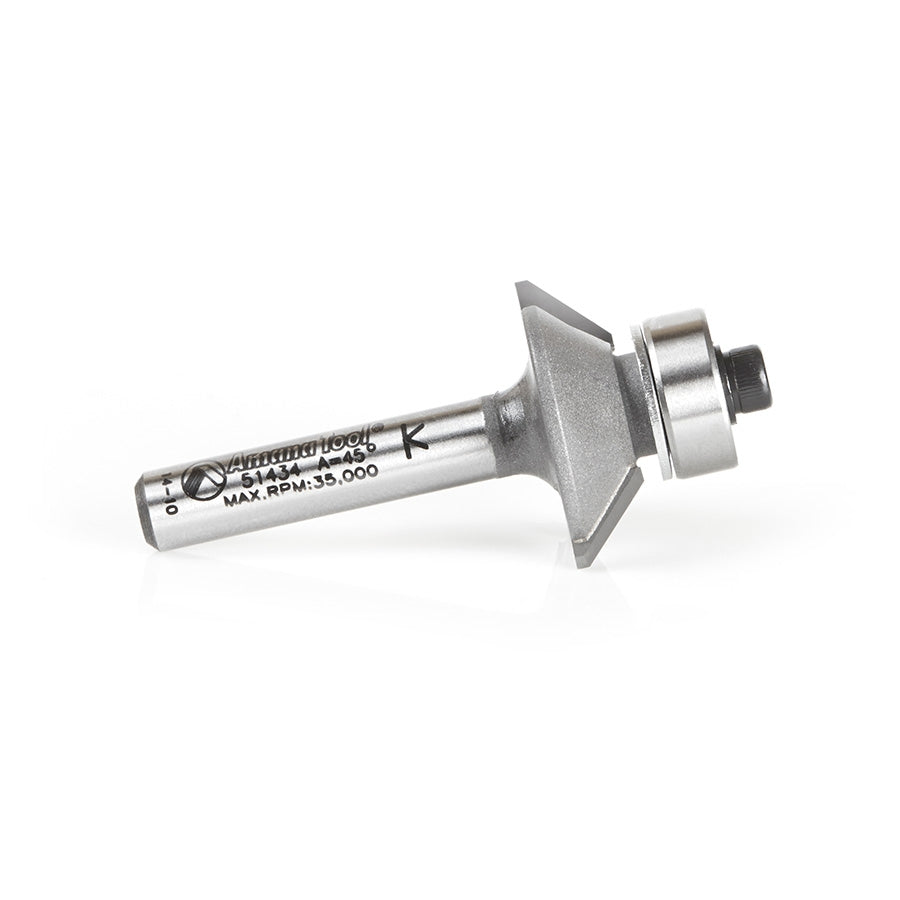 Amana Tool 45 Deg. Bevel Trim Aluminum/Plastic 51434