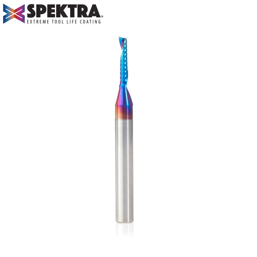 Amana Tool 1/8 in D x 1/4 in Shank Up-Cut Plastic, Spektra 51445-K
