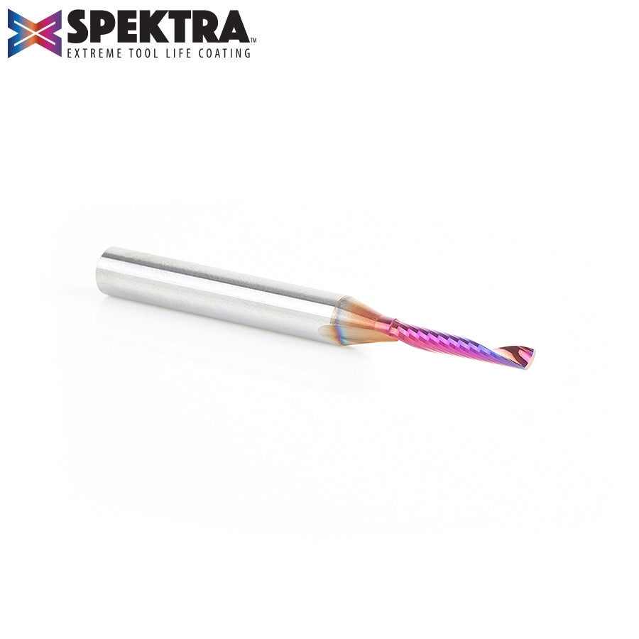 Amana Tool 1/8 in D x 1/4 in Shank Up-Cut Plastic, Spektra 51446-K