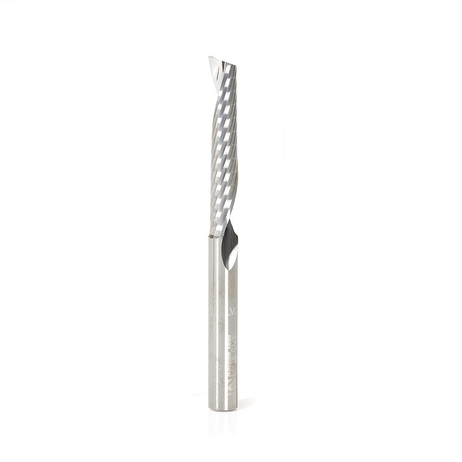 Amana Tool 1/4 in D x 1/4 in Shank Spiral O Aluminum 51476