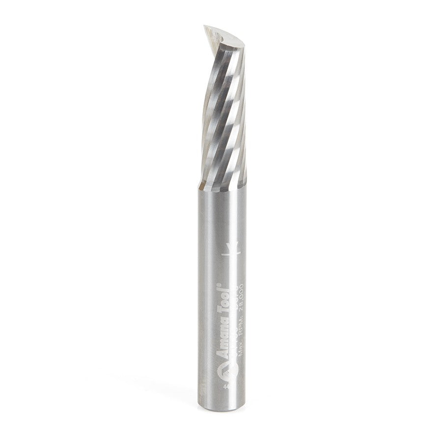 Amana Tool 3/8 in D x 3/8 in Shank Spiral O Aluminum 51485