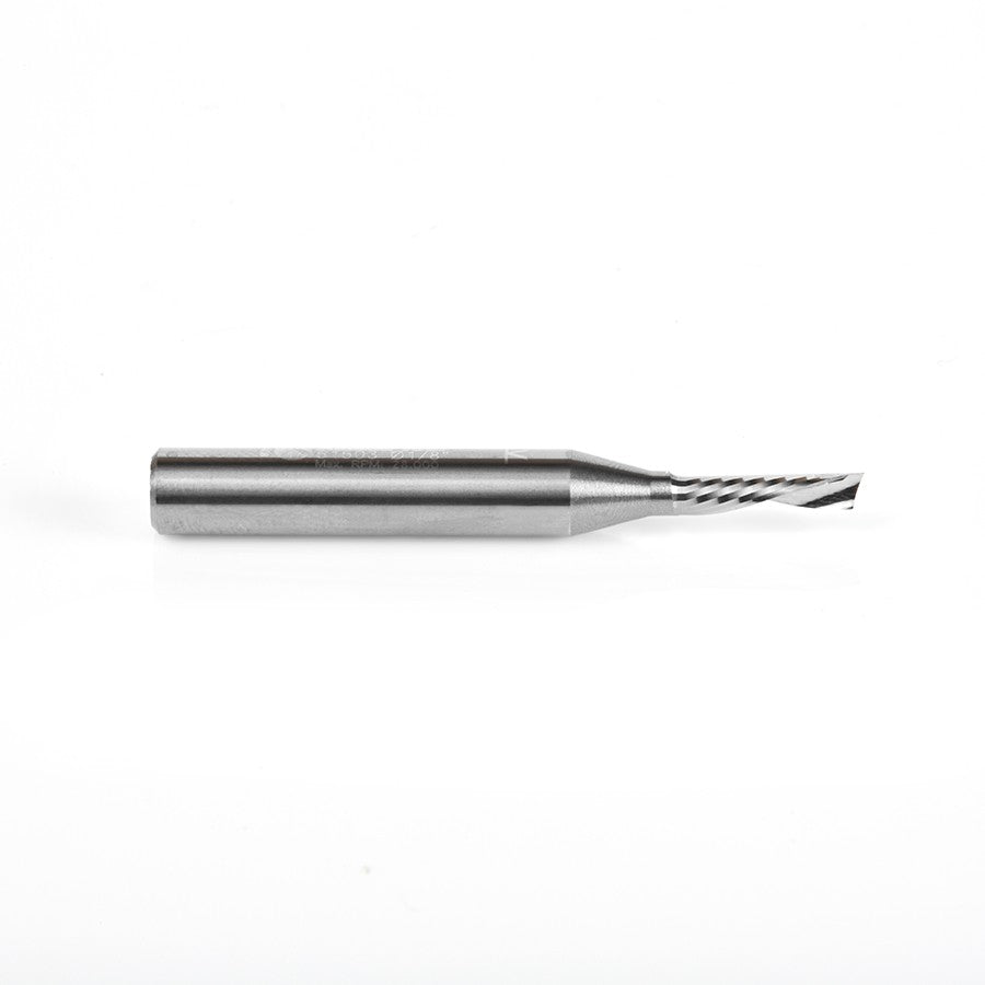 Amana Tool 1/8 in D x 1/4 in Shank Spiral O Aluminum 51503