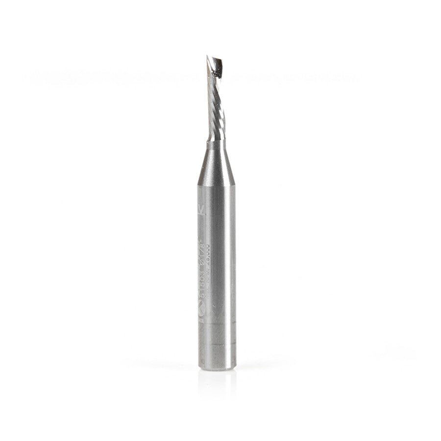 Amana Tool 1/8 in D x 1/4 in Shank Spiral O Aluminum 51503