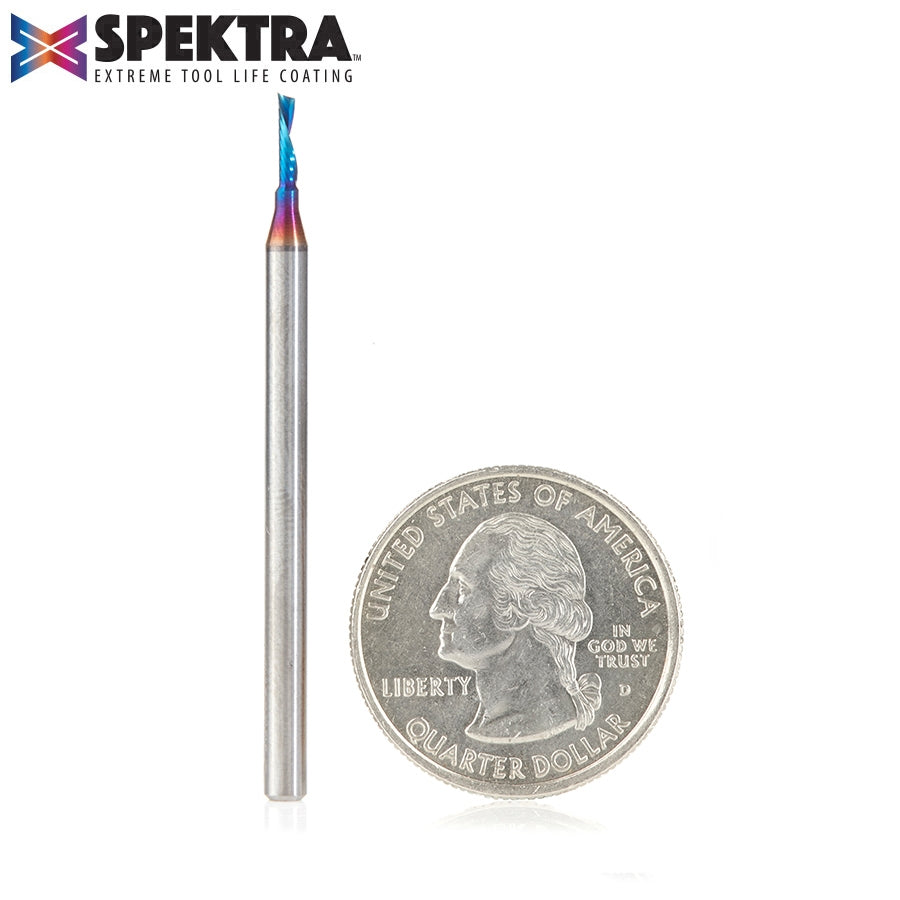 Amana Tool 1/16D x 1/8Shank Down Cut Plastic, Spektra 51515-K
