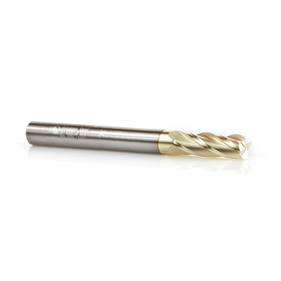 Amana Tool 1/4 in Dia. Up-Cut Fiberglass ZrN 51525