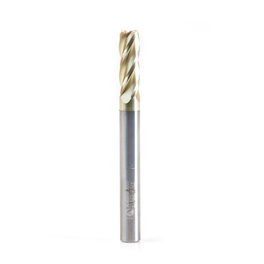 Amana Tool 1/4 in Dia. Up-Cut Fiberglass ZrN 51525