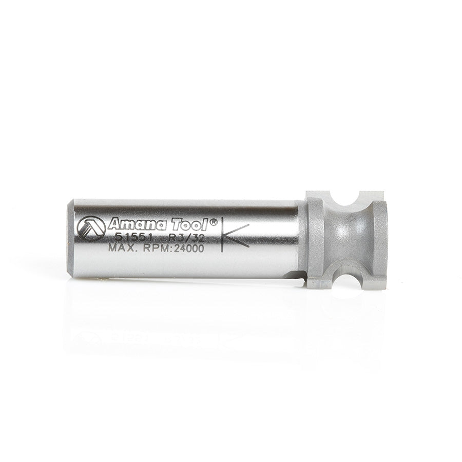 Amana Tool Bull Nose 3/32 Rad. 1/2 in Shank 51551