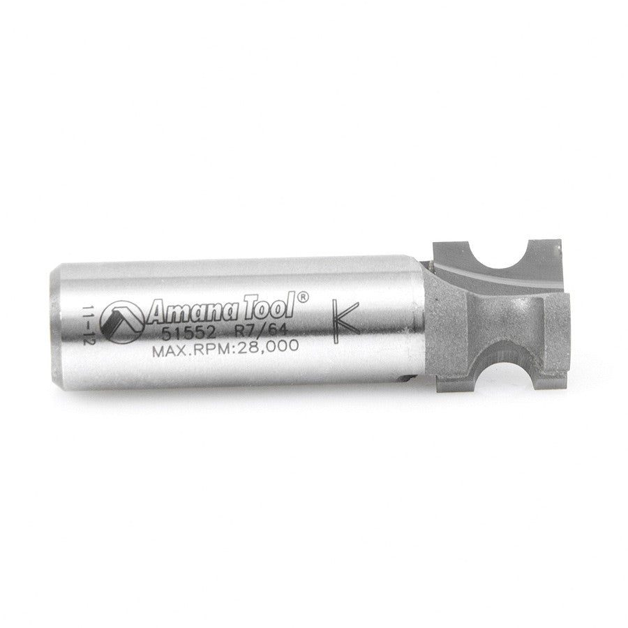 Amana Tool Bull Nose 7/64 in Rad. 1/2 in Shank 51552