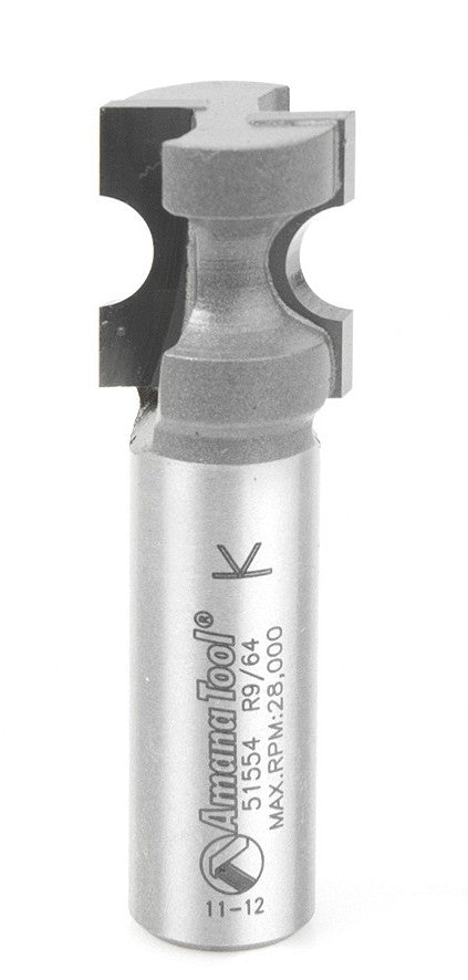 Amana Tool Bull Nose 9/64 in Rad. 1/2 in Shank 51554