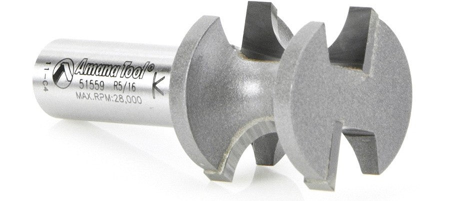 Amana Tool Bull Nose 5/16 in Rad. 1/2 in Shank 51559