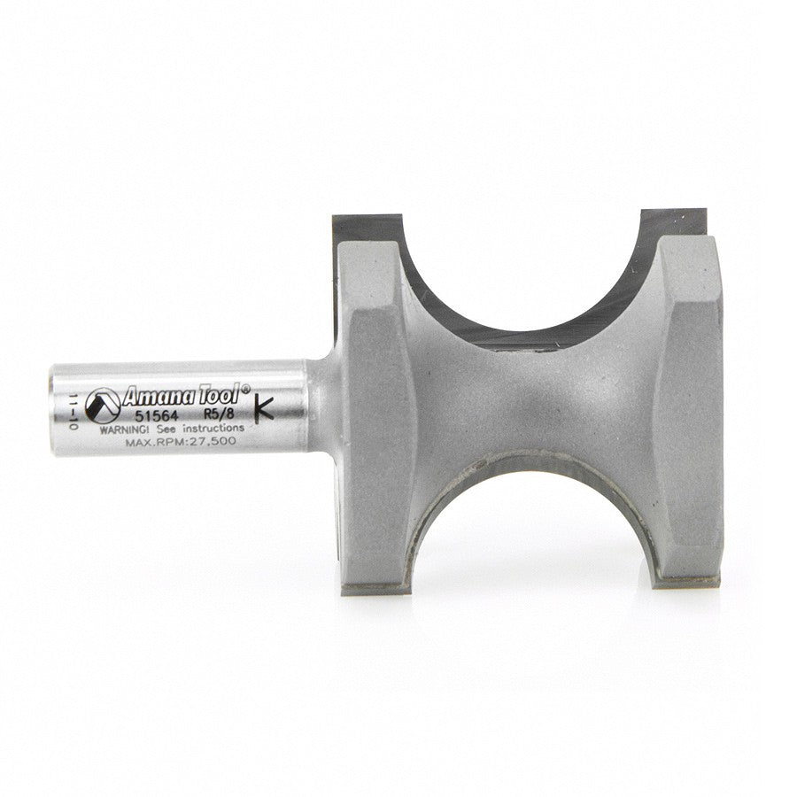 Amana Tool Bull Nose 5/8 in Rad. 1/2 in Shank 51564