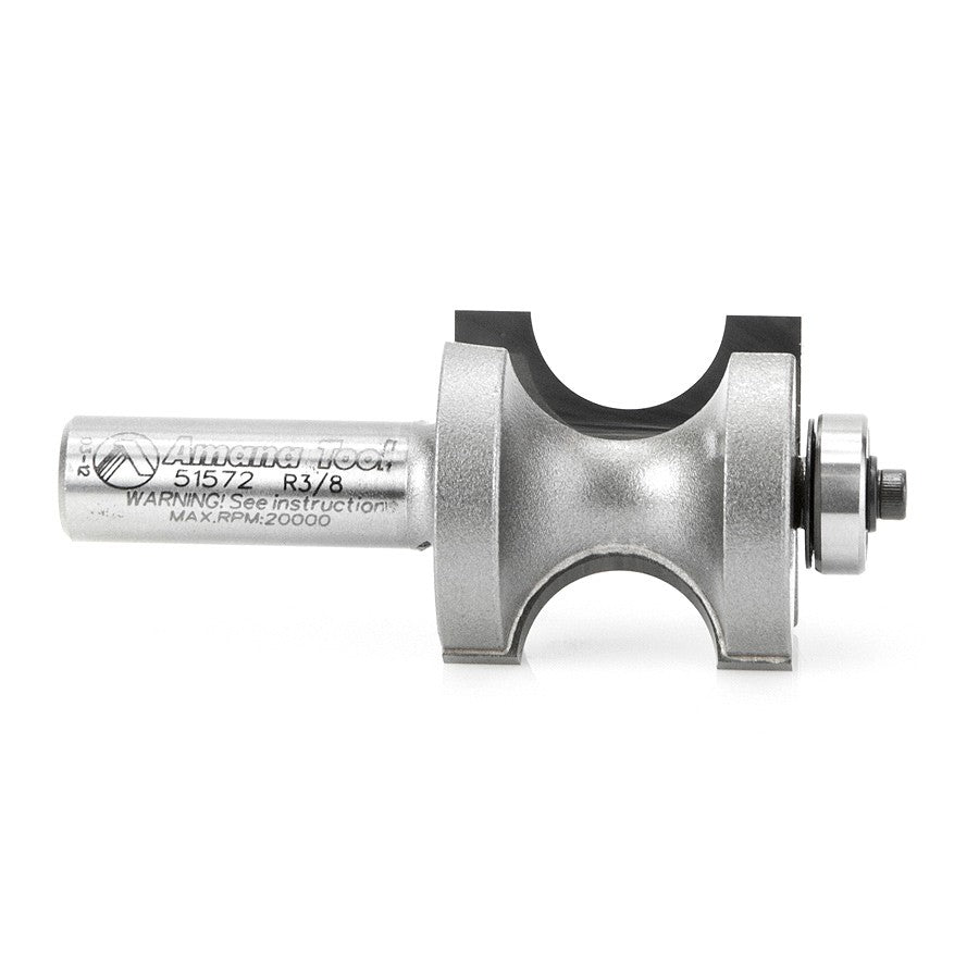 Amana Tool Bull Nose w/ B.B. 1/2 in Shank 51572