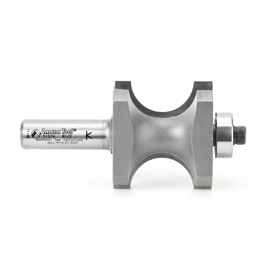Amana Tool Bull Nose w/ B.B. 1/2 in Shank 51574