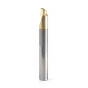 51627, AMANA ALUMINUM CHAMFER EDGE 3/16 DIA X 1/8 X 1/4 SHANK X 2 INCH LONG SOLID CARBIDE ZRN COATED UP-CUT END MILL