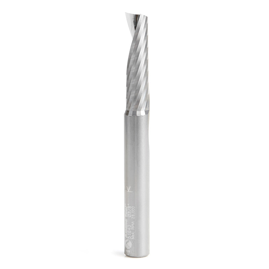 Amana Tool 3/8 in D x 3/8 in Shank Spiral Aluminum 51643