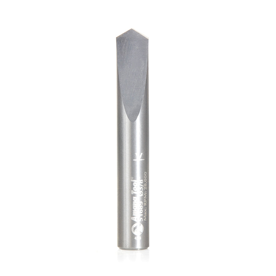 Amana Tool Carbide 118 Deg Spade Drill 3/8 x 1 x 3/8 Router Bit 51689