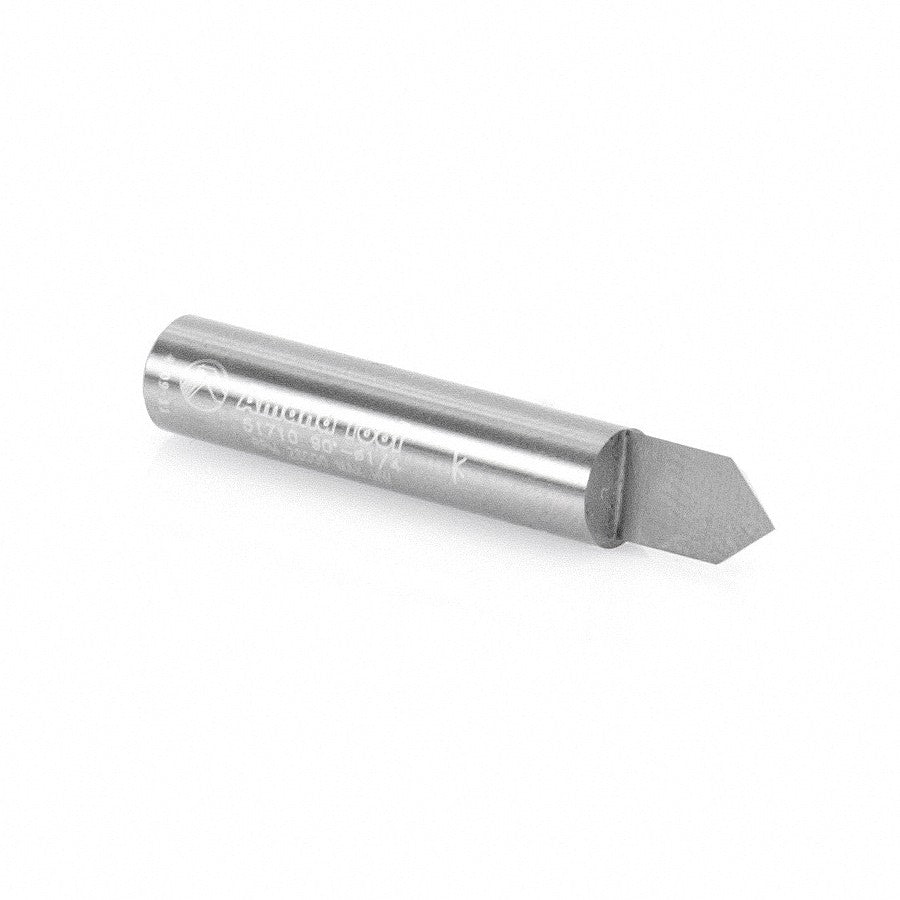 Amana Tool 1/4 in Dia. Veining in V in Groove Bit 51710