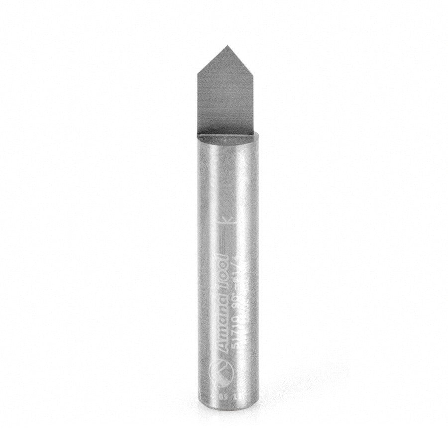 Amana Tool 1/4 in Dia. Veining in V in Groove Bit 51710