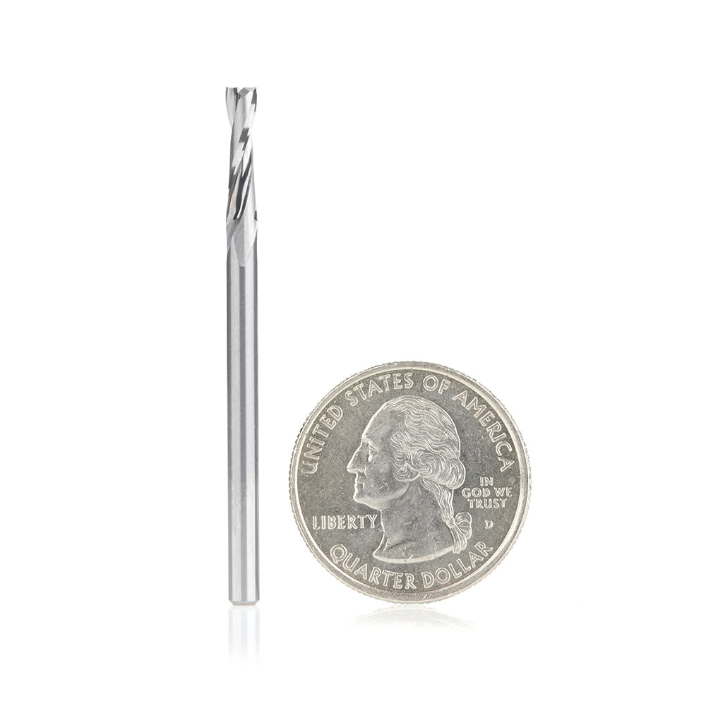 Amana Tool 1/8 in D x 1/8 in Shank 2FL Up-Cut Plastic 51761