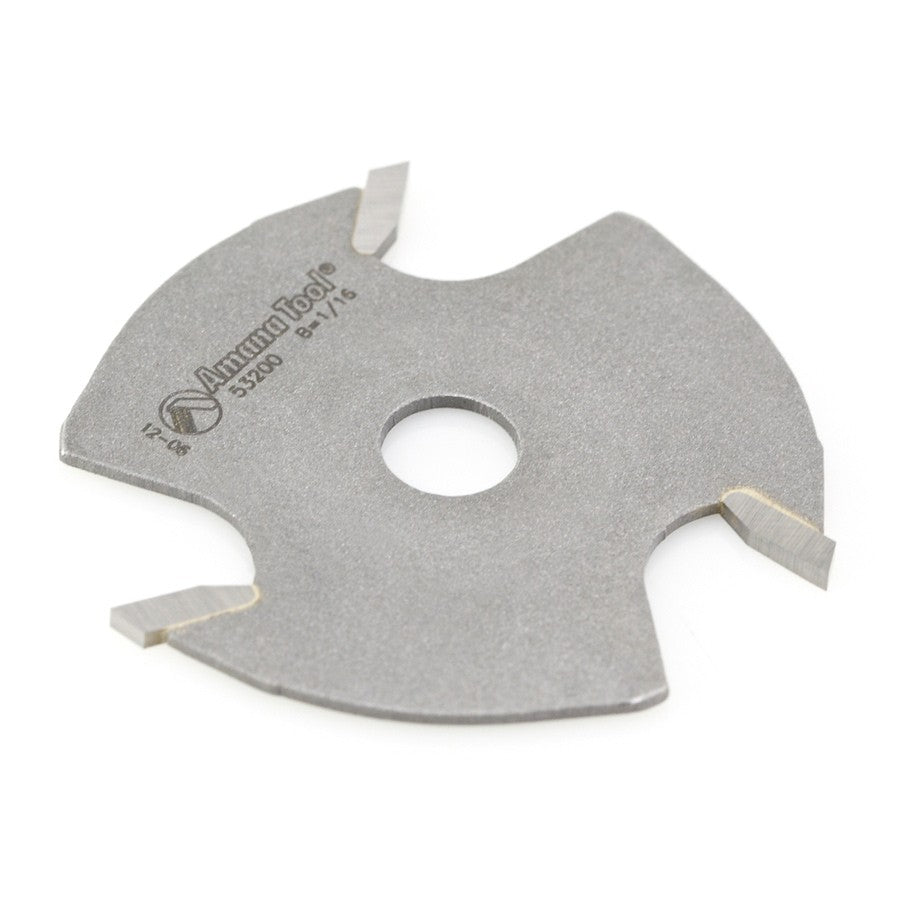 Amana Tool 3 Wing Slot Cutter 1/16 Kerf 53200