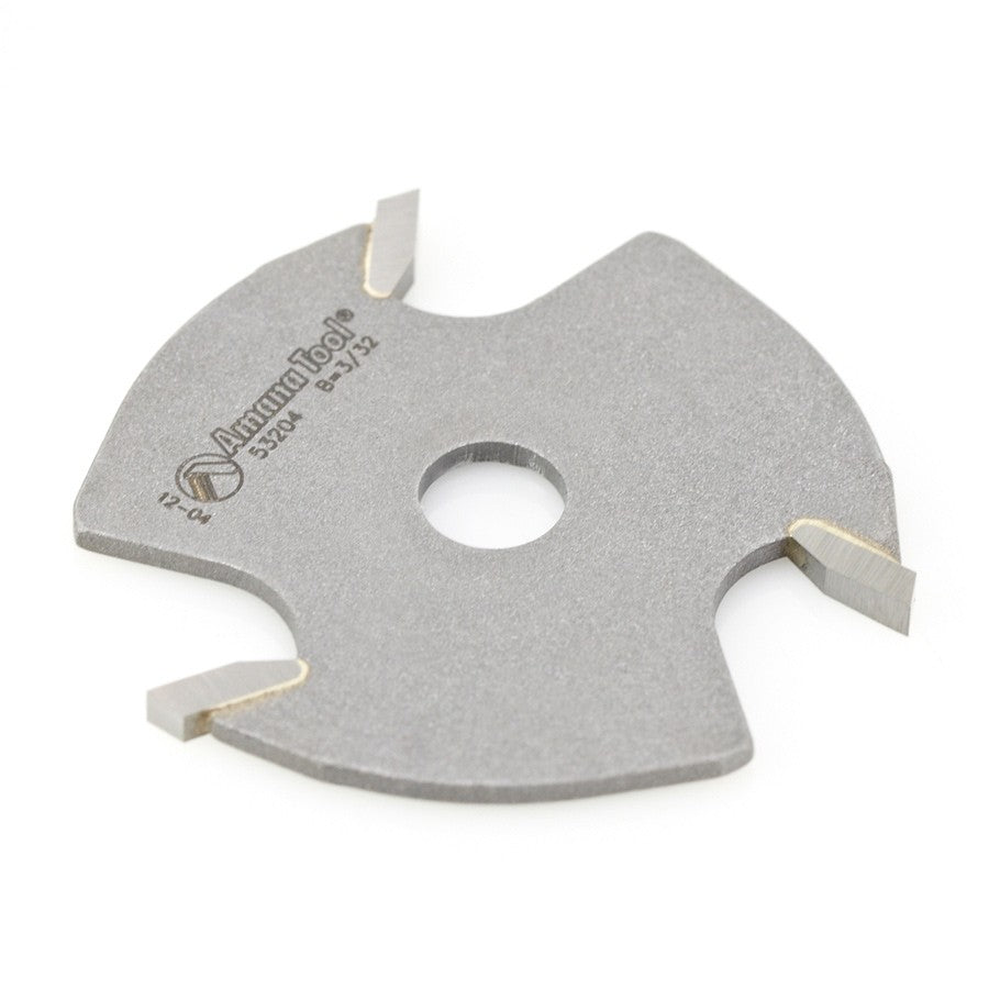 Amana Tool 3 Wing Slot Cutter 3/32 Kerf 53204