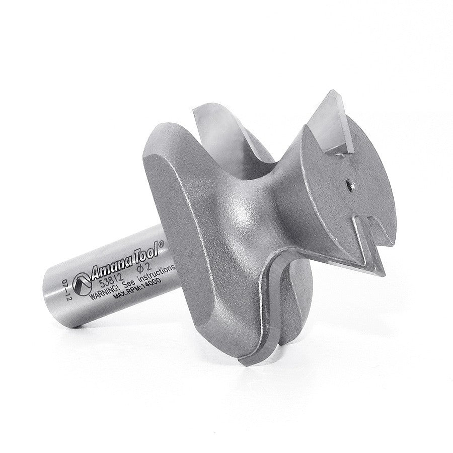 Amana Tool Finger Grip 2 in Dia. 1/2 in Shank 53812