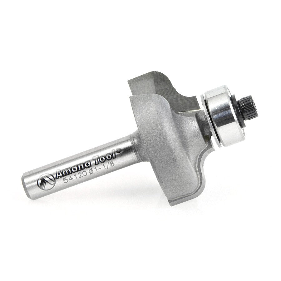 Amana Tool Ogee 1-1/8 Dia. 1/4 in Shank 54120