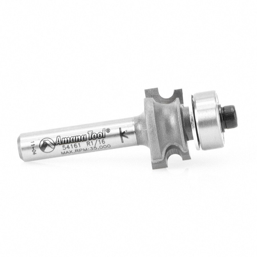 Amana Tool Corner Beading 1/16Rad. 1/4 in Shank 54161