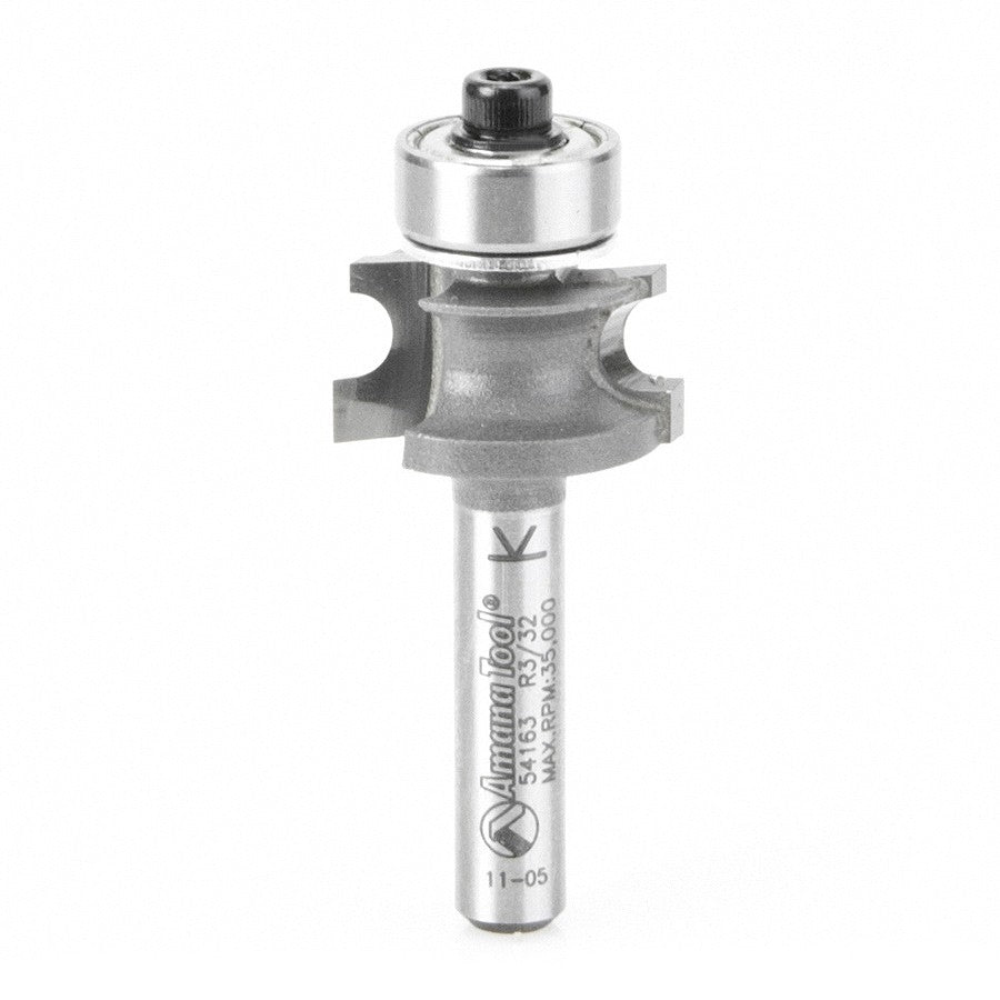 Amana Tool Corner Beading 3/32 Rad. 1/4 in Shank 54163