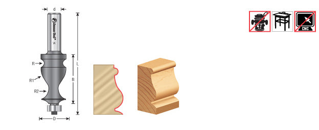 Amana Tool Classical Moulding 1/2 in Shank 54220