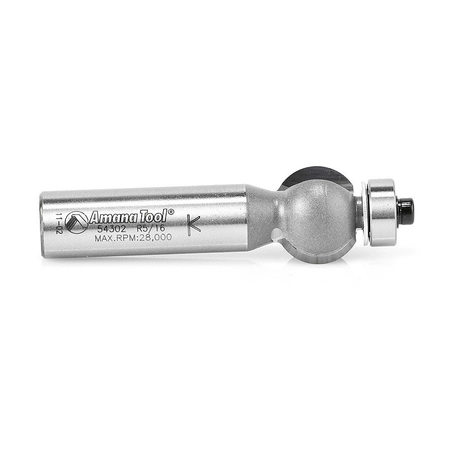 Amana Tool Flute Bit 15/32 in Rad. 1/2 in Shank 54304