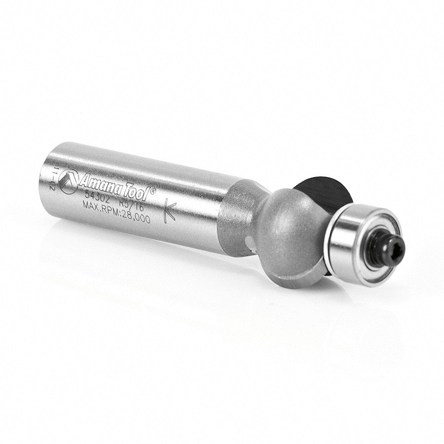 Amana Tool Flute Bit 15/32 in Rad. 1/2 in Shank 54304