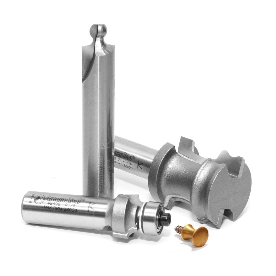Amana Tool Tambour 3 pc Bit Set 1/2 in Shank 54314